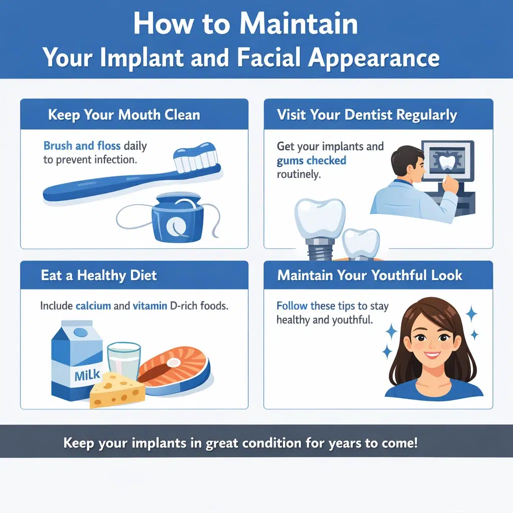 how to maintain your implant and facial appearance